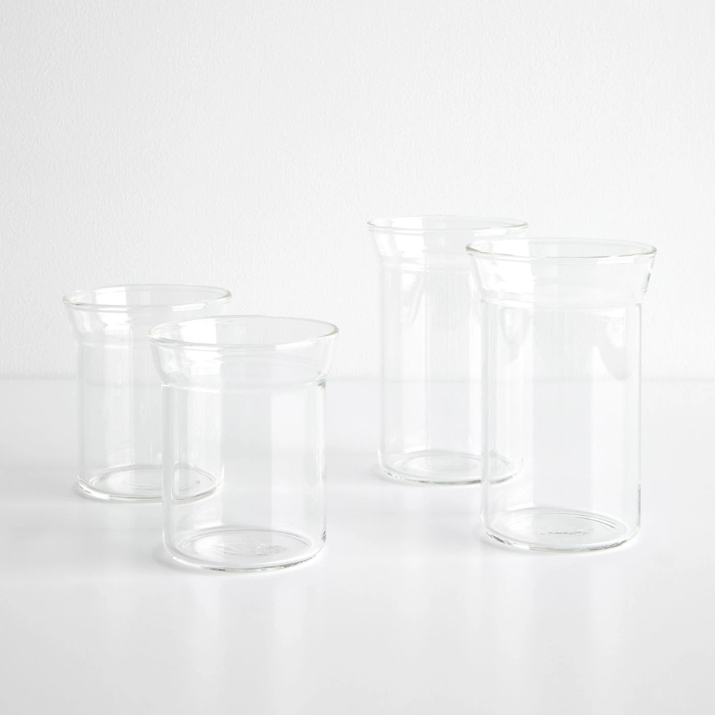 Angle Bold Clear Highball Glasses Set Of 2 4 Angle Bold Clear Highball Glasses Set Of 2 - Image 2