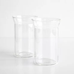 Angle Bold Clear Highball Glasses Set Of 2
