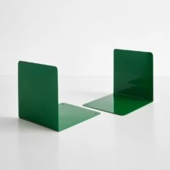 Ellepi Green Steel Bookends Set Of 2