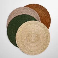 Onda Green Round Placemat -Furniture Store 102005 102643 102836 102006 2 1