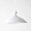 Pretty Wide White Pendant Lamp -Furniture Store 102094 main
