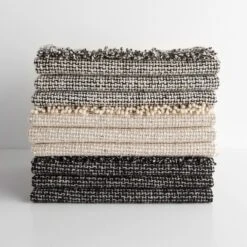 Mended Tweed Monochrome V Throw Blanket -Furniture Store 102116 102117 102118 gallery option 1