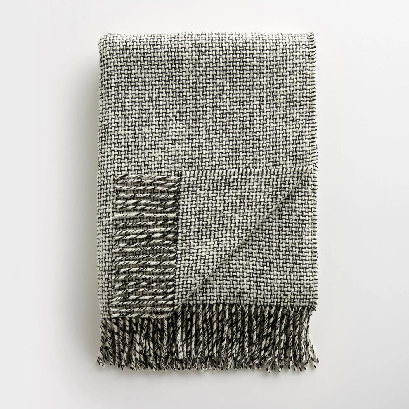 Mended Tweed Monochrome IV Throw Blanket 3 Mended Tweed Monochrome IV Throw Blanket