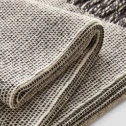 Emphasize Tweed Monochrome III Throw Blanket 16 Emphasize Tweed Monochrome III Throw Blanket -Furniture Store 102120 detail