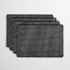 Mourne Check Slate Placemats Set Of 4 -Furniture Store 102121 1