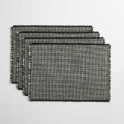 Mourne Check Granite Placemats Set Of 4