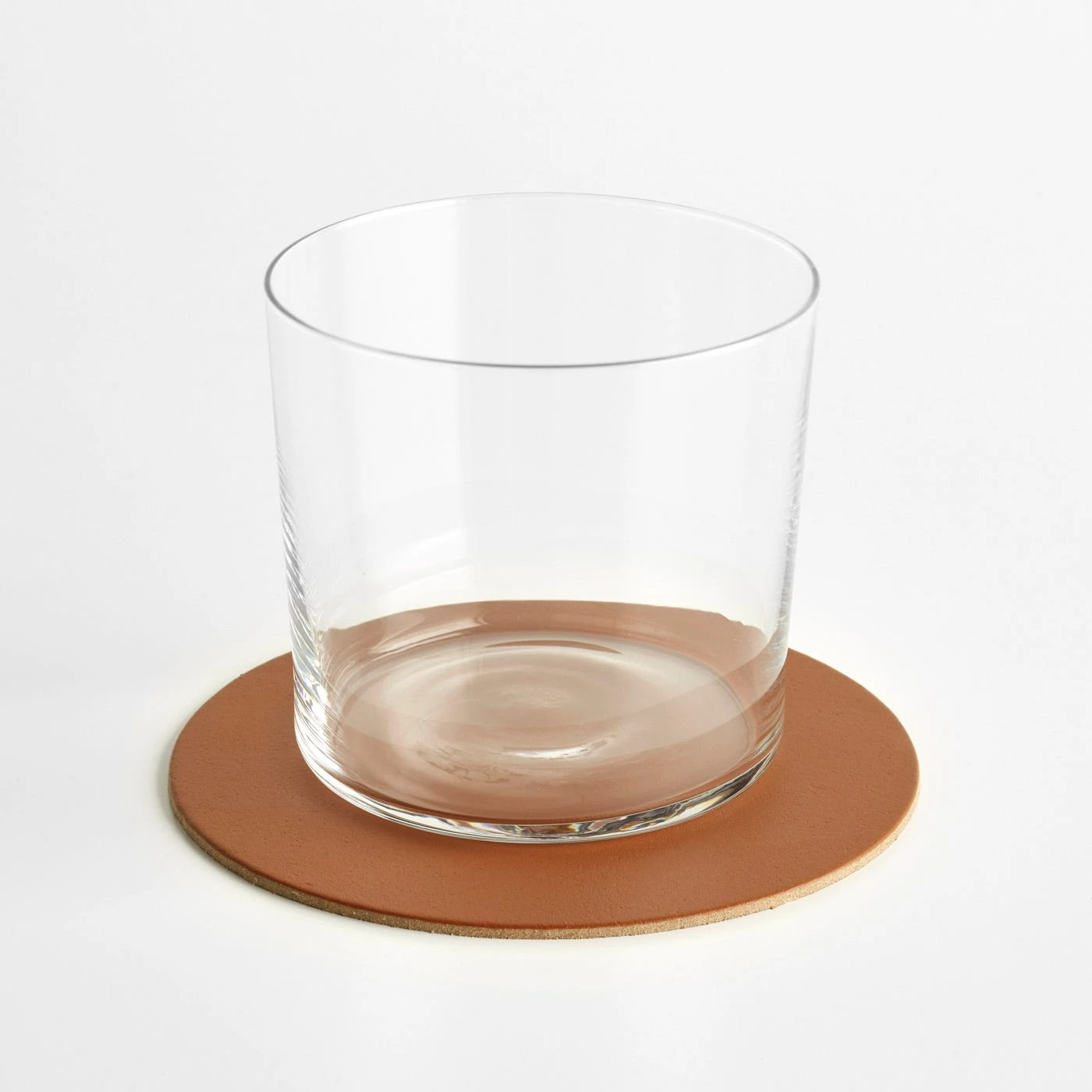 Dot Cognac Round Leather Coasters Set Of 4 5 Dot Cognac Round Leather Coasters Set Of 4 - Image 3