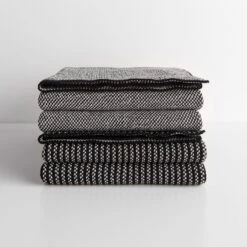 Birds Eye Stripe Knit Throw Blanket 14 Birds Eye Stripe Knit Throw Blanket -Furniture Store 102157 102158 gallery option