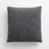 Birds Eye Stripe Knit Throw Pillow Cover 18" X 18" -Furniture Store 102159 main 1