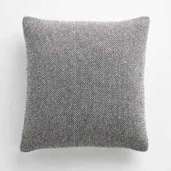 Birds Eye Tweed Knit Throw Pillow Cover 18" X 18"