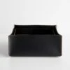 Rectangular Black Leather Storage Bins Set Of 2 -Furniture Store 102196 main