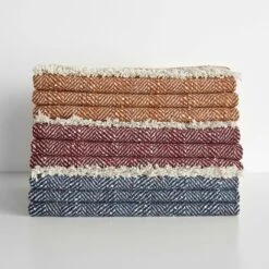 Herringbone Blue Woad Throw Blanket 16 Herringbone Blue Woad Throw Blanket -Furniture Store 102229 102230 102231 1