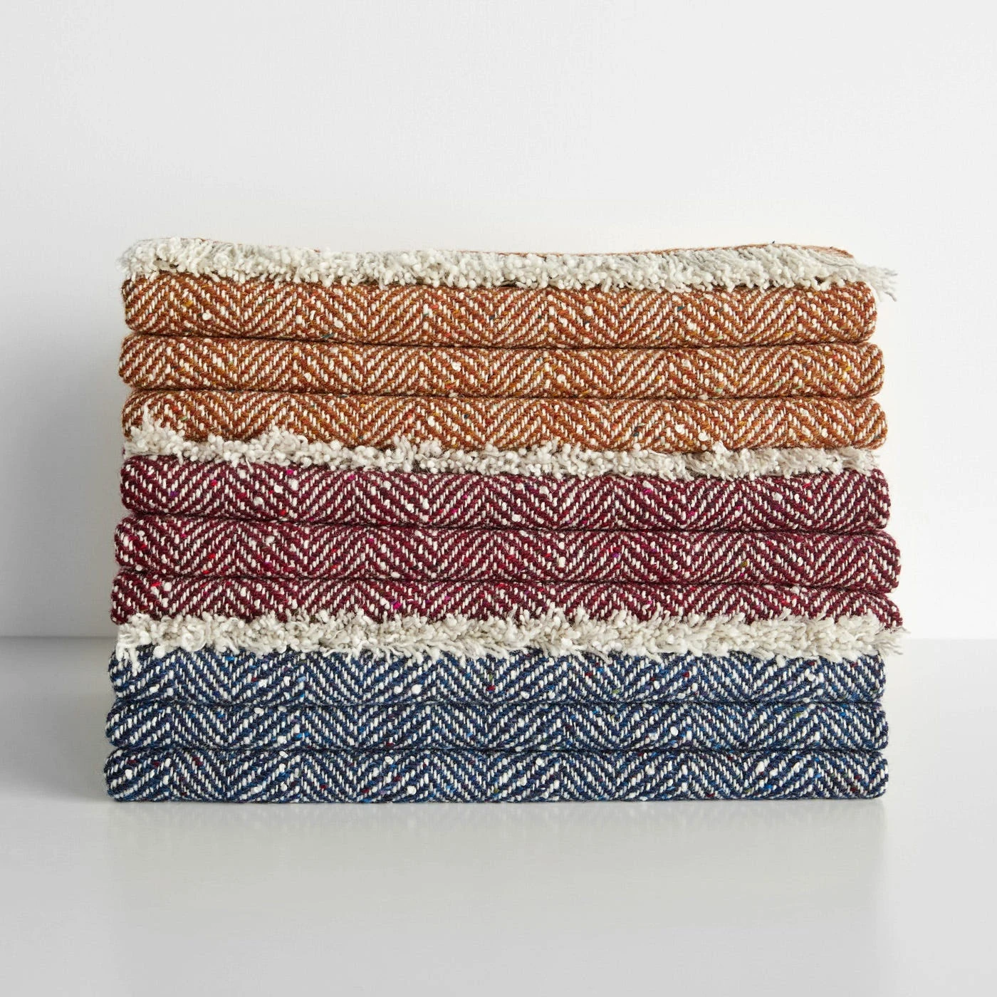 Herringbone Bordeaux Poppy Throw Blanket 7 Herringbone Bordeaux Poppy Throw Blanket - Image 5