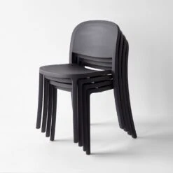 1 Inch Dark Gray Reclaimed Stacking Chair -Furniture Store 102246 gallery 4