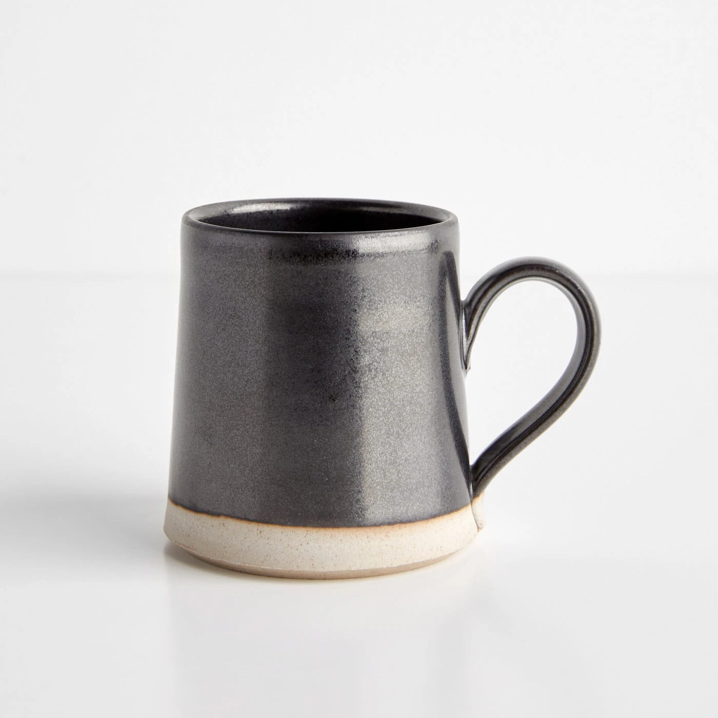 Thrown Gloss Black Mug 3 Thrown Gloss Black Mug