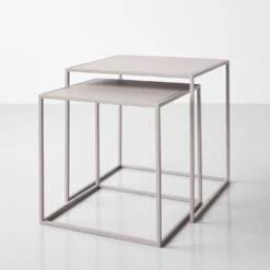 Fera Gray Nesting Tables Set Of 2