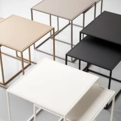 Fera Black Nesting Tables Set Of 2 -Furniture Store 102321 101527 102311 102312 gallery option 2 3