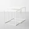 Fera White Nesting Tables Set Of 2 2 Fera White Nesting Tables Set Of 2 -Furniture Store 102321 main