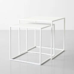 Fera White Nesting Tables Set Of 2