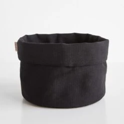 Black Canvas Bin