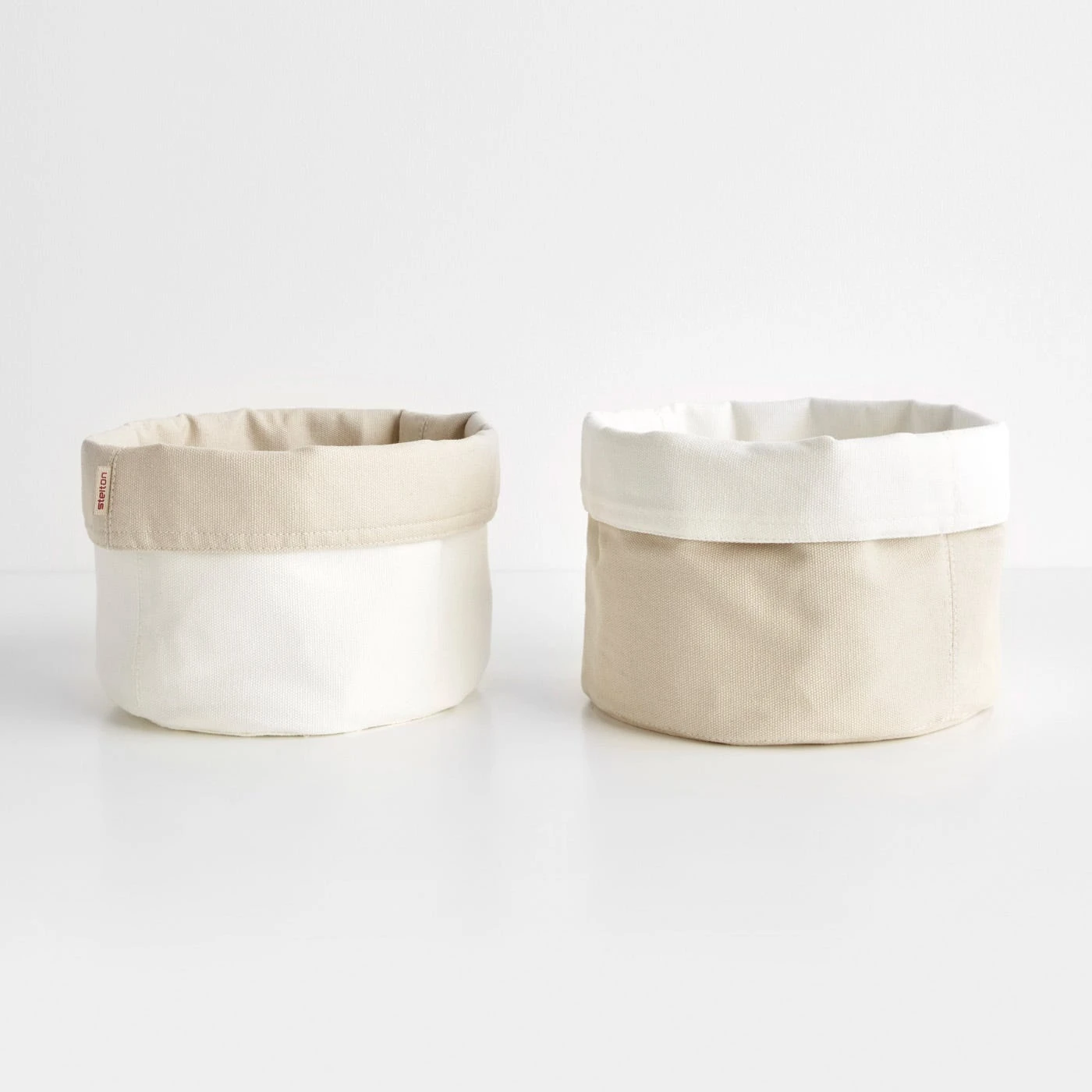 Sand And White Canvas Bin 4 Sand And White Canvas Bin - Image 2