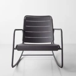 Copenhagen Lava Gray Rocking Chair -Furniture Store 102493 gallery2