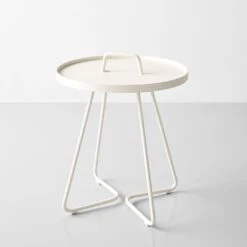 On The Move White Side Table