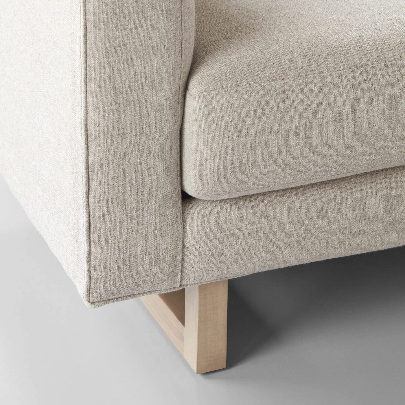 Grange Linen Gray Loveseat 63" 7 Grange Linen Gray Loveseat 63" - Image 5