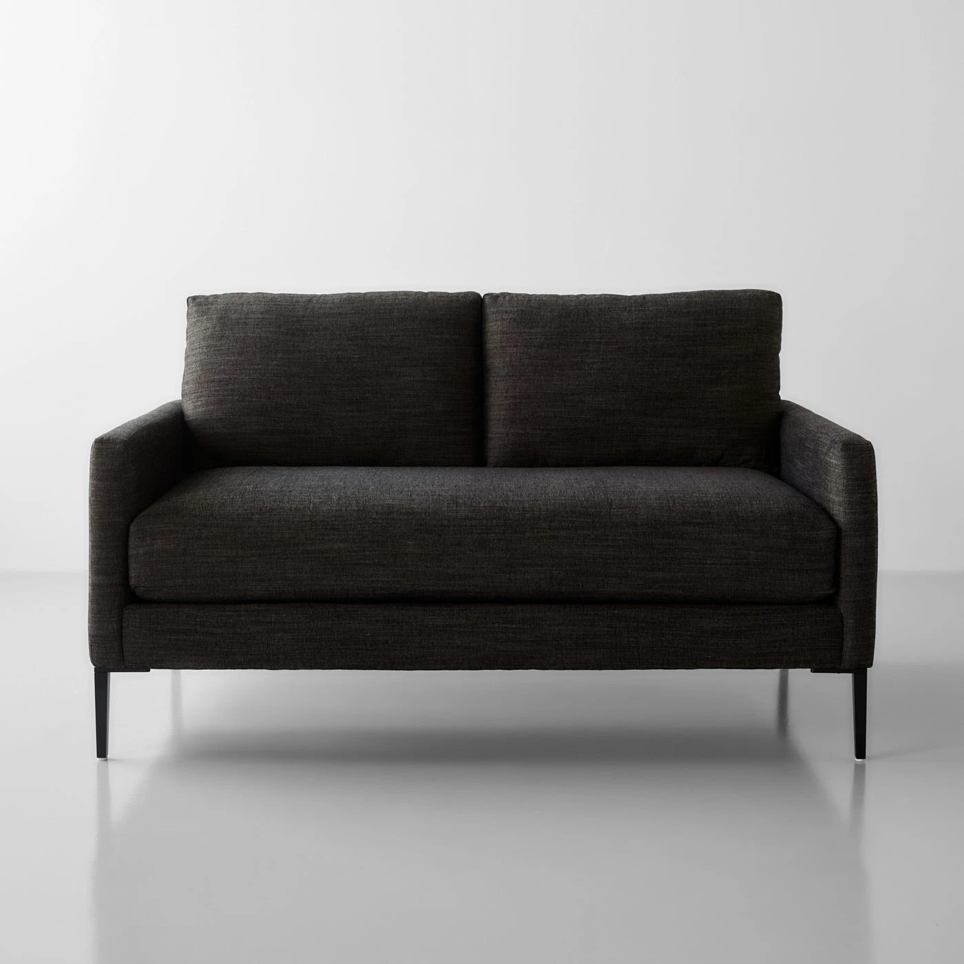 Talman Chambray Black Loveseat 59" 3 Talman Chambray Black Loveseat 59"