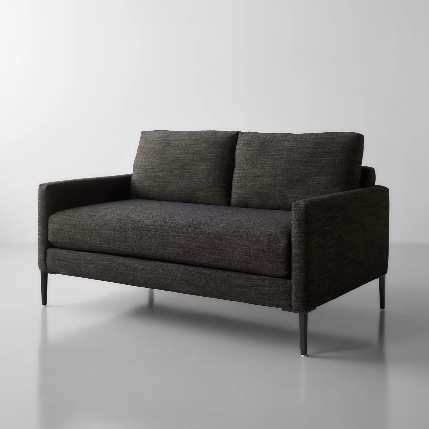 Talman Chambray Black Loveseat 59" 4 Talman Chambray Black Loveseat 59" - Image 2