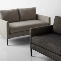 Talman Tweed Black Loveseat 59" -Furniture Store 102515 102513 gallery 2