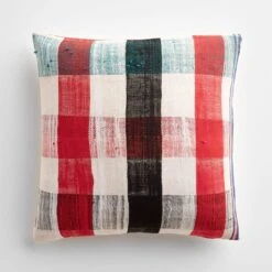 Elgood Plaid Throw Pillow Cover 17" X 17"