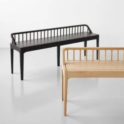 Spindle Oak Bench -Furniture Store 102557 101007 gallery1 1