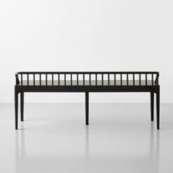 Spindle Black Bench -Furniture Store 102557 gallery3