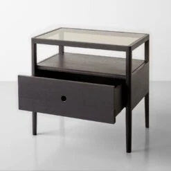Spindle Black Nightstand -Furniture Store 102558 gallery3