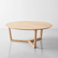 Tripod Oak Coffee Table