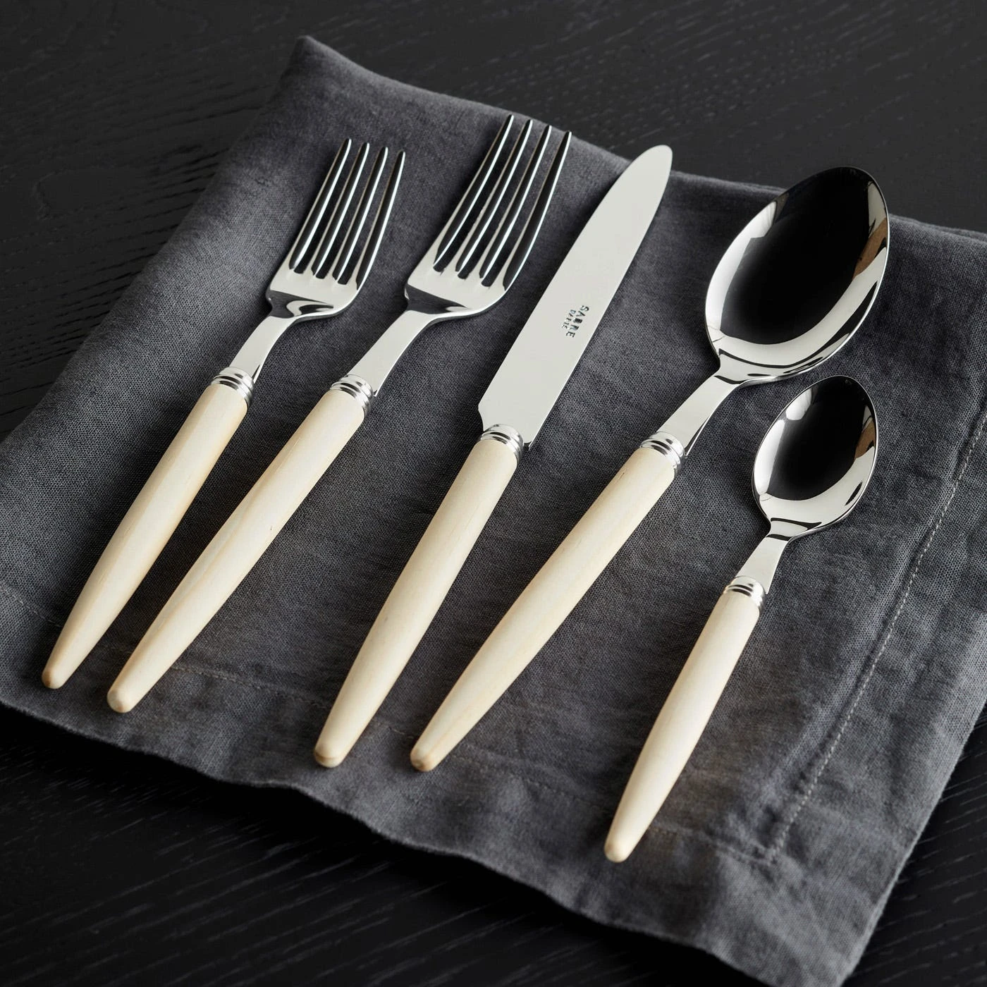Jonc Light 5pc Flatware Set 6 Jonc Light 5pc Flatware Set - Image 4