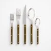Bistro Fern Green 5pc Flatware Set