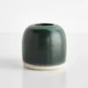 Thrown Green Bud Vase