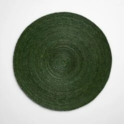Onda Green Round Placemat