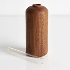 Walnut Bud Vase 6.5" 15 Walnut Bud Vase 6.5" -Furniture Store 102662 vial