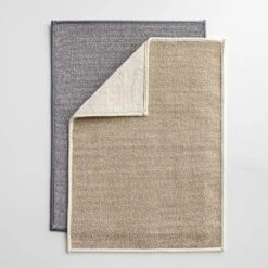 Sasawashi Gray Bath Mat 22" X 30" 10 Sasawashi Gray Bath Mat 22" X 30" -Furniture Store 102663 102664 1 2 1