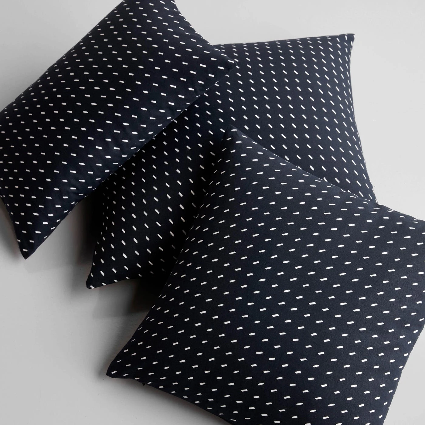 Stitch Black Throw Pillow Cover 12" X 18" 4 Stitch Black Throw Pillow Cover 12" X 18" - Image 2