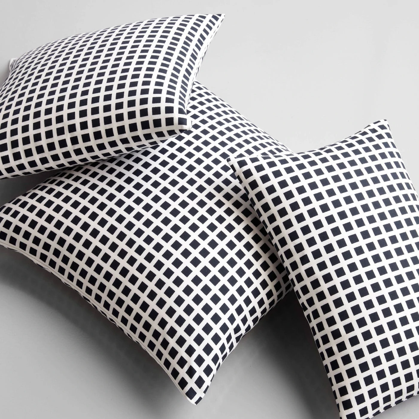 Tiles Black Throw Pillow Cover 17" X 17" 4 Tiles Black Throw Pillow Cover 17" X 17" - Image 2