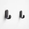 Curve Matte Black Mini Wall Hooks Set Of 2 2 Curve Matte Black Mini Wall Hooks Set Of 2 -Furniture Store 102759 1 1