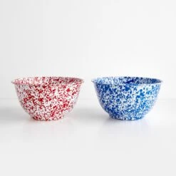 Splatter Red Enamelware Large Salad Bowl 18 Splatter Red Enamelware Large Salad Bowl -Furniture Store 102806 102807 1