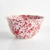 Splatter Red Enamelware Large Salad Bowl -Furniture Store 102807 1
