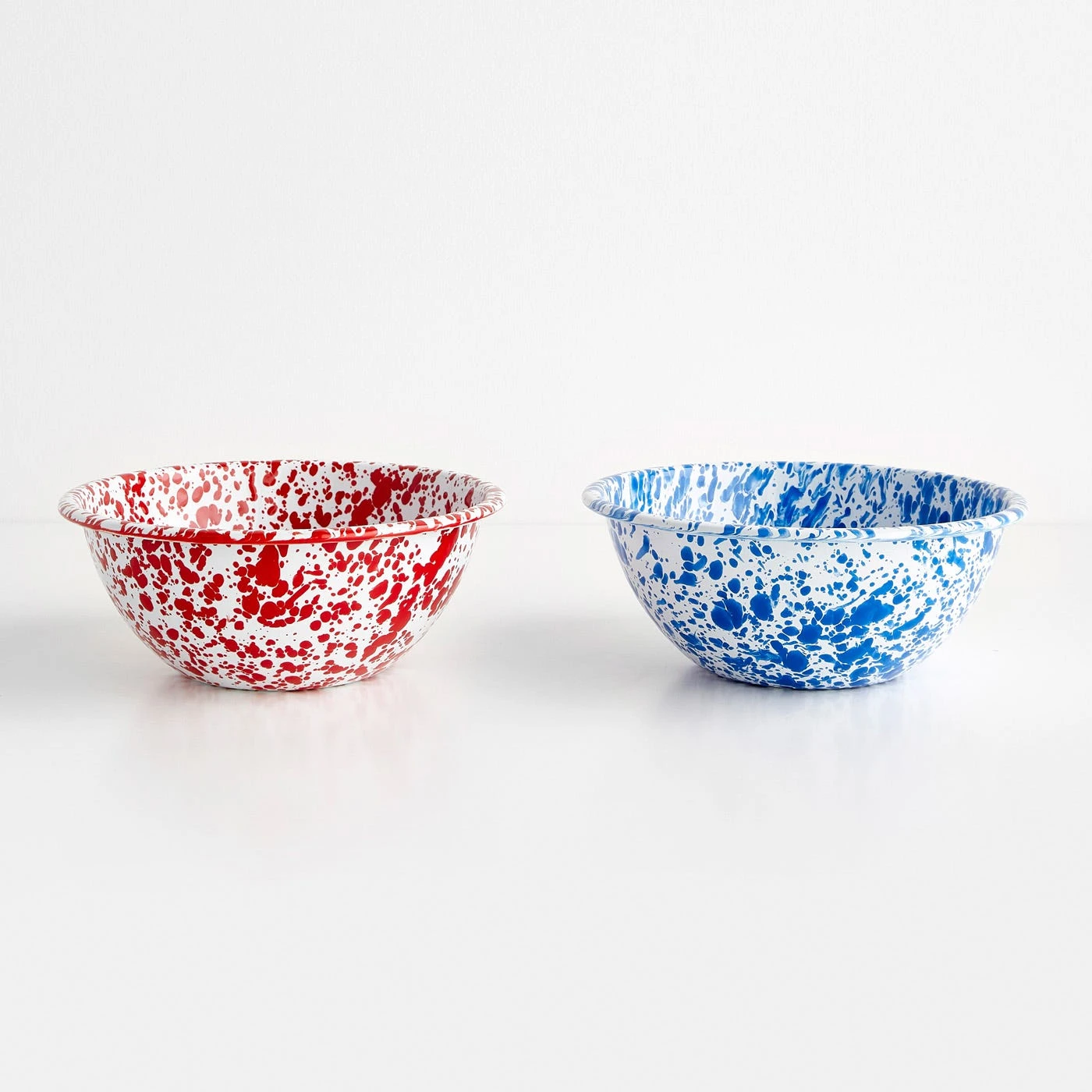 Splatter Blue Enamelware Small Serve Bowl 9 Splatter Blue Enamelware Small Serve Bowl - Image 7