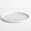 Rainbow Falls White Enamelware Round Tray 12" 1 Rainbow Falls White Enamelware Round Tray 12" -Furniture Store 102811 1