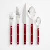 Bistro Red 5pc Flatware Set -Furniture Store 102837